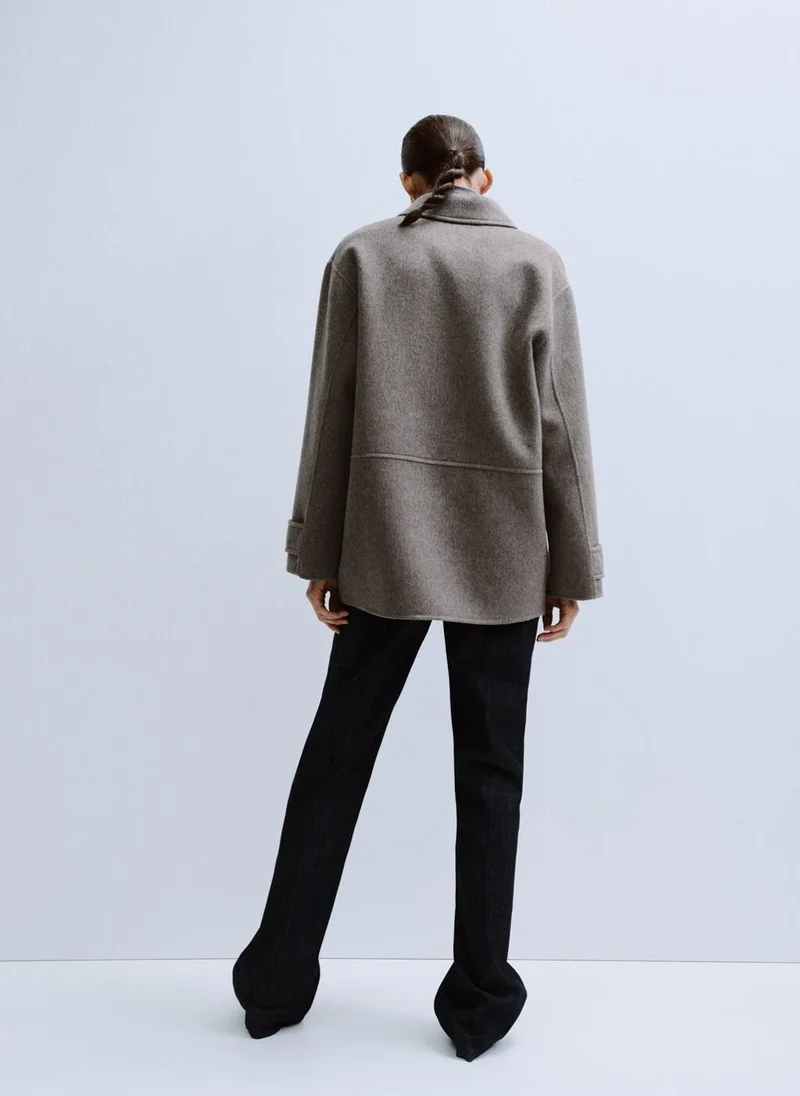 مانجو Wool jacket with pockets